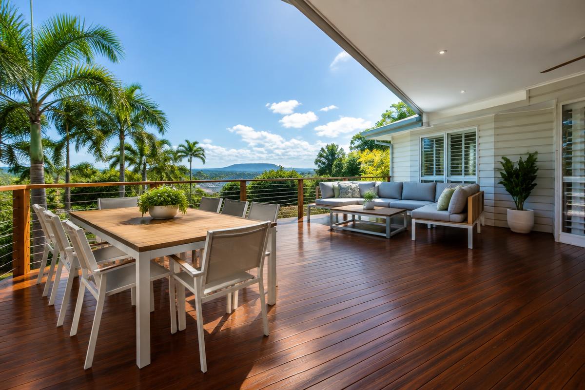 Timber deck restored with a gentle wash